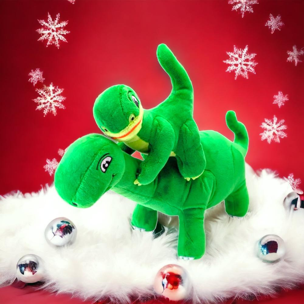 Sinclair Gas & Oil Christmas Plush 2022 Dino & Baby NEW Stuffed Animal